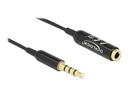 Delock Audioverlängerungskabel - 4-poliger Mini-Stecker männlich zu 4-poliger Mini-Stecker weiblich