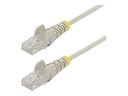 StarTech.com 1,5 m Cat6-Kabel - Schlankes Cat6-Patchkabel - Grau - Snagless RJ45-Anschlusse - Gigabit-Ethernet-Kabel - 28 AWG - Patch-Kabel - RJ-45 (M)