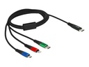 Delock 3 in 1 - Kabel nur zum Laden - USB-C männlich