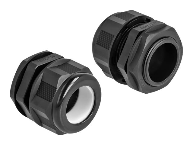Delock Kabelverschraubung - Schwarz (Packung