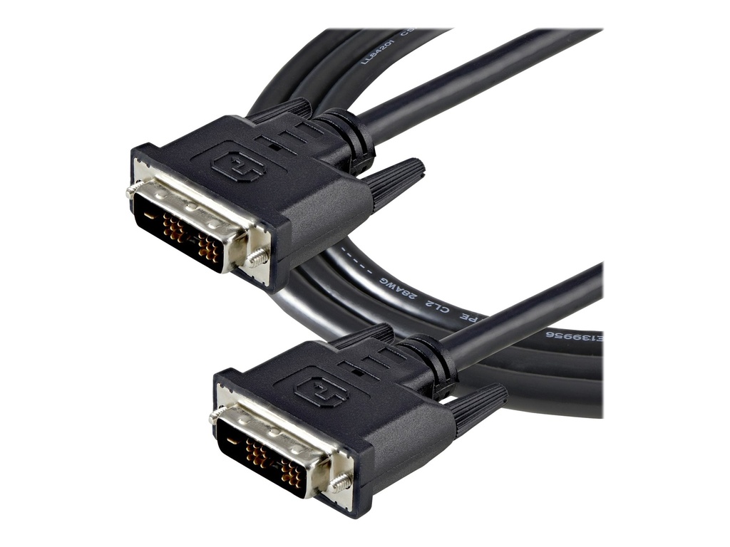StarTech.com StarTech 2m DVI-D Single Link Kabel - St/St - DVI Monitorkabel - 1920x1200 - DVI Verbindungskabel/Anschlusskabel - Schwarz - DVI-Kabel - Single Link - DVI-D (M)