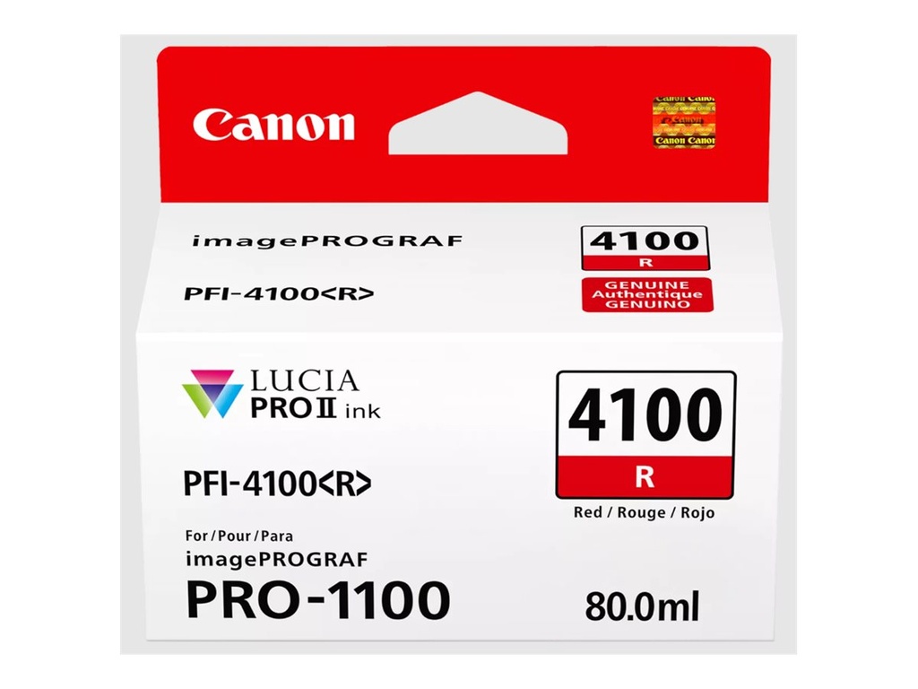 Canon PFI-4100 R - 80 ml - Rot - original - hängende