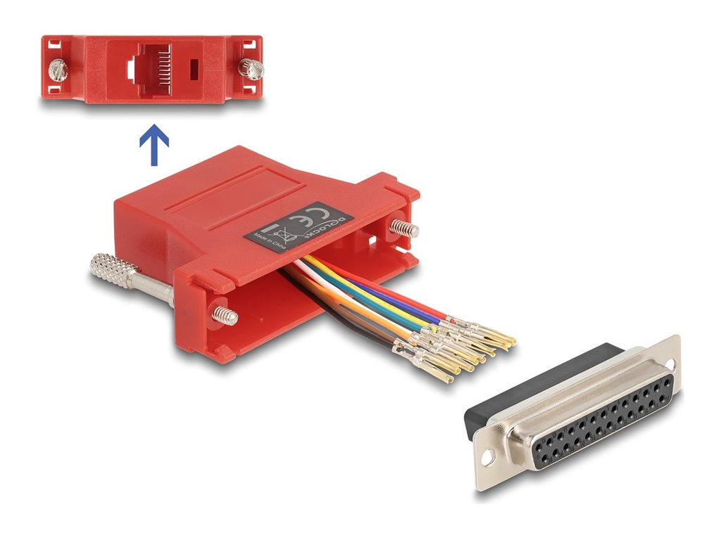Delock Assembly Kit - Serieller Adapter - DB-25 (W)