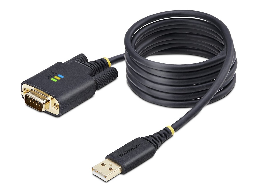 StarTech.com 6.6ft (2m) USB to Serial Adapter Cable, COM Retention, RS232 - Kabel USB / seriell - USB (M)