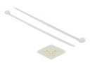 Delock Kabelbinderhalterung - weiß