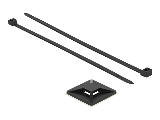 Delock Kabelbinderhalterung - Schwarz