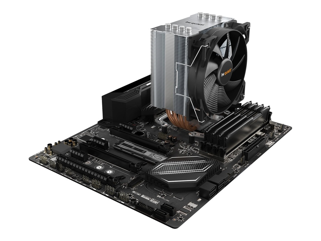 Be Quiet! Pure Rock 2 - Prozessor-Luftkühler - (für: LGA1150, LGA1151, LGA1155, LGA1200, LGA1700, LGA2011-3 (Square ILM)
