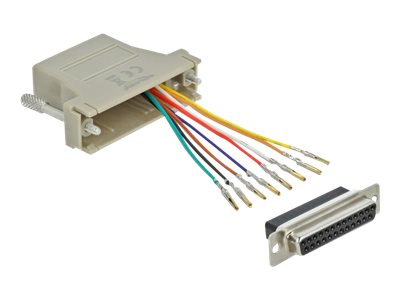 Delock Adapter Sub-D 25 pin female to RJ45 female Assembly Kit - Serieller Adapter - RJ-45 (W)