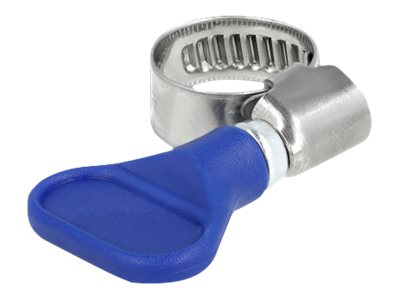 Delock Schlauchschelle - geeignet für 10 - 16 mm Schlauch - Blau (Packung mit 5)