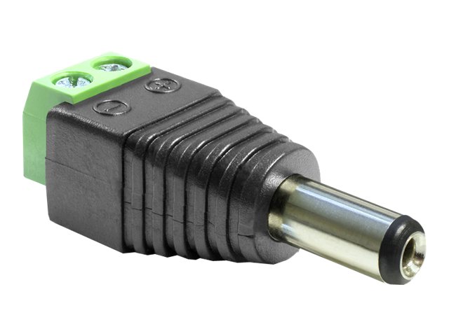 Delock Adapter DC 2.1 x 5.5 mm male > Terminal Block - Netzteil - 2-polige Klemmleiste (M)