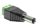 Delock Adapter DC 2.1 x 5.5 mm male > Terminal Block - Netzteil - 2-polige Klemmleiste (M)