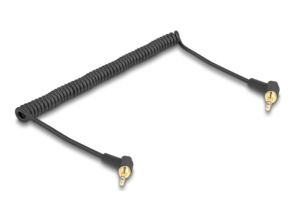 Delock Audio-Kabelkit - 75 cm - Schwarz - gewinkelt