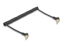 Delock Audio-Kabelkit - 75 cm - Schwarz - gewinkelt