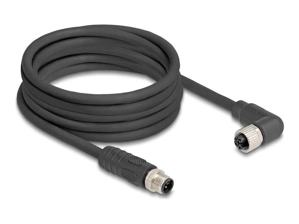 Delock Sensorkabel - M12 (4-polig) (M) gerade zu M12 (4-polig)