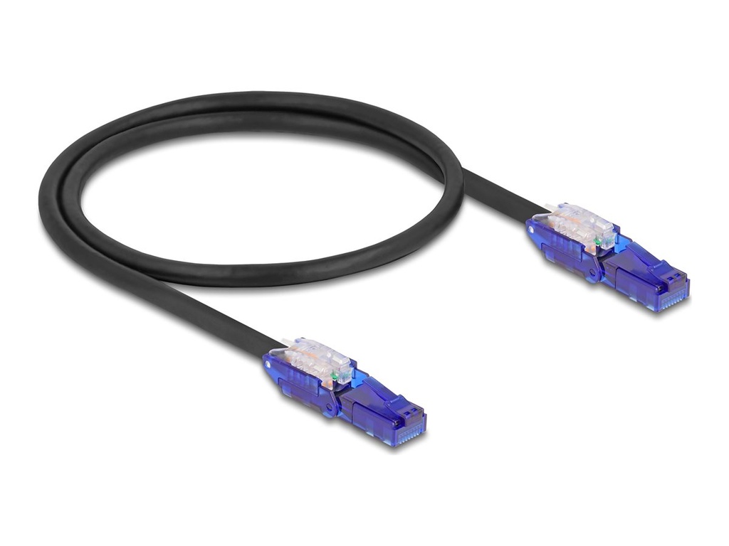 Delock Netzwerkkabel - RJ-45 (M) gewinkelt zu RJ-45 (M)