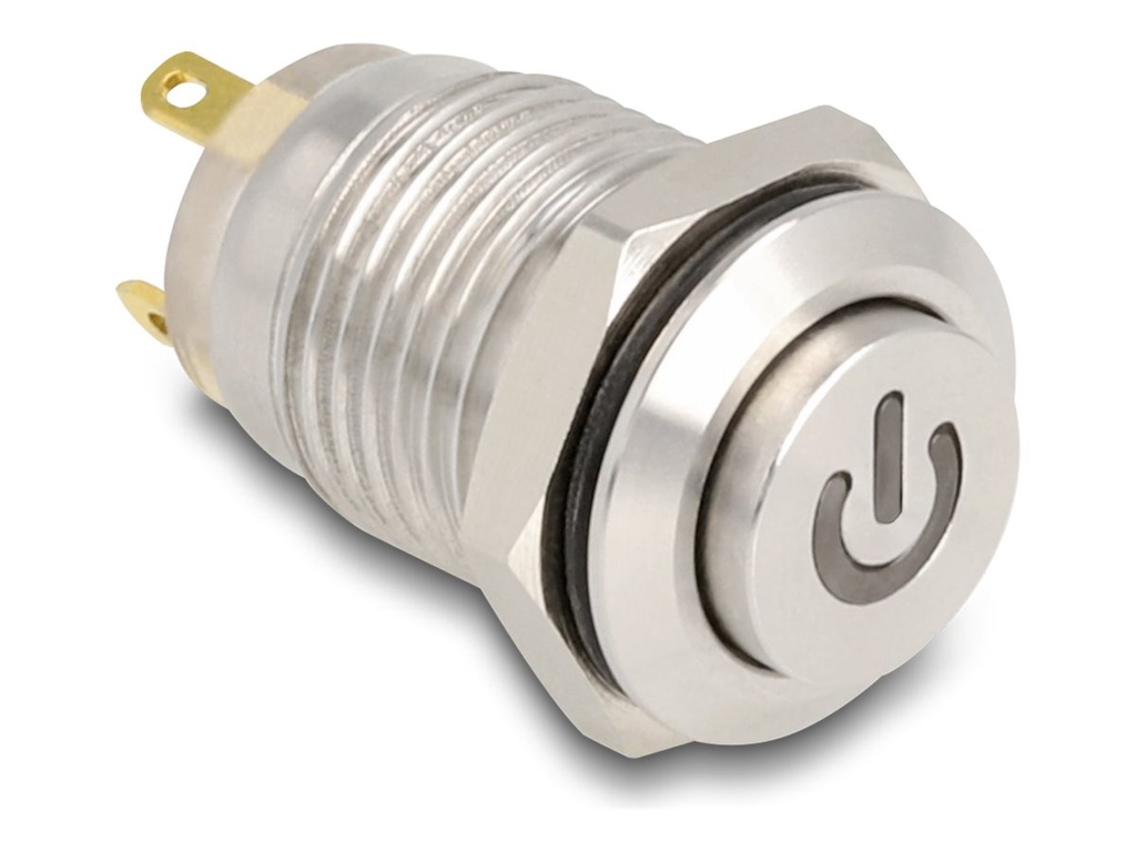 Delock Drücktaster - für 12 mm Installation