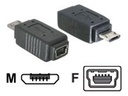 Delock USB-Adapter - Micro-USB Typ B (M) zu Mini-USB, Typ B (W)