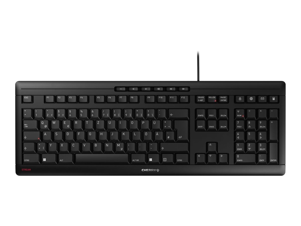 Cherry STREAM KEYBOARD - Tastatur - 100% - full