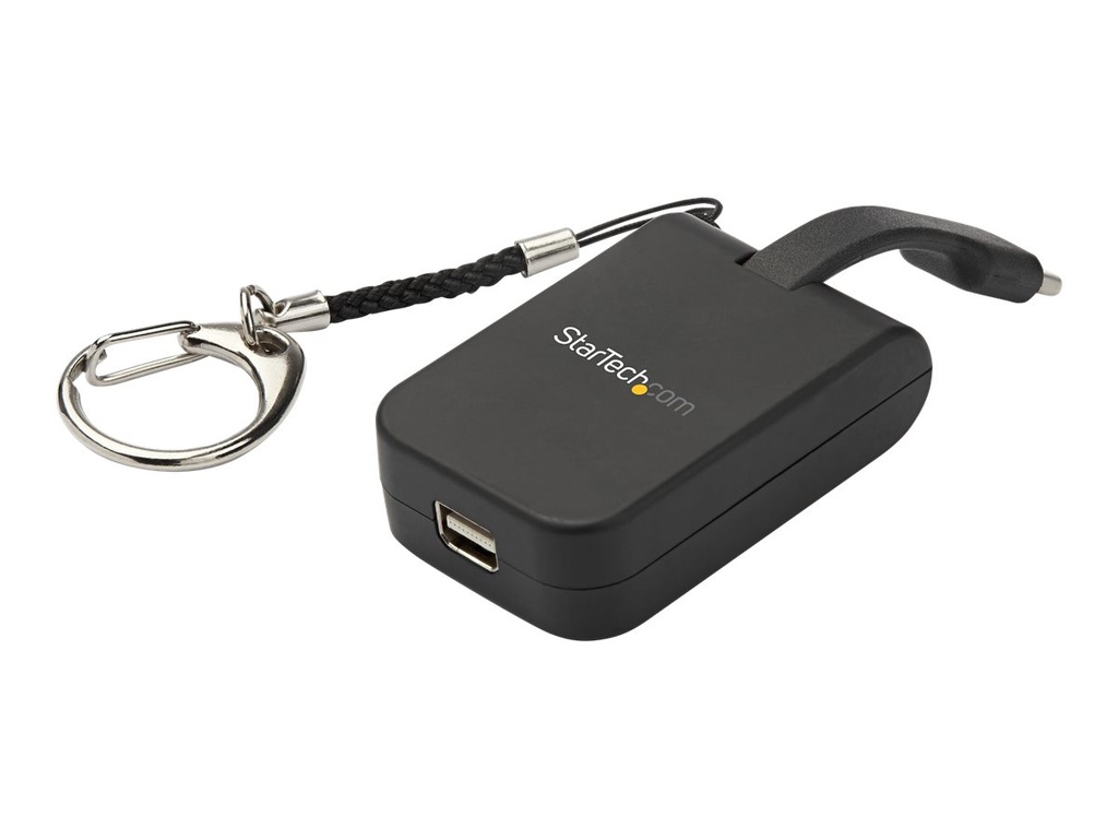 StarTech.com StarTech Kompakter USB-C auf mDP-Adapter - 8K 60Hz/4K USB-C auf mDP-1.4-Videokonverter mit Schlüsselring - USB-C DP Alt Mode (HBR3 HDR DSC)