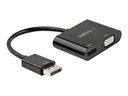 StarTech.com Startech Adapter DispayPort auf VGA - HDMI 4K 60Hz - DP Video Adapter - Videoadapter - DisplayPort männlich zu HD-15 (VGA)
