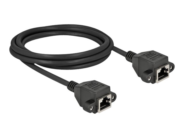 Delock Netzwerkkabel - RJ-45 (W) mit Muttern zu RJ-45 (W)
