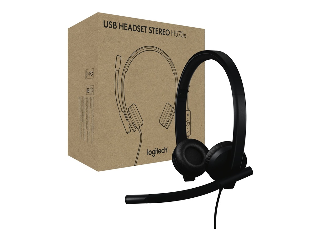 Logitech H570e - Headset - On-Ear - kabelgebunden
