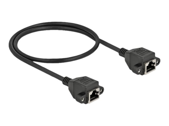 Delock Netzwerkkabel - RJ-45 (W) schraubbar zu RJ-45 (W)