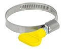 Delock Schlauchschelle - geeignet für 32 - 50 mm Schlauch - Gelb (Packung mit 5)