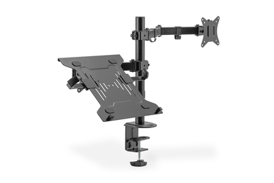 DIGITUS Single Monitorhalterung & Notebookhalterung, 1x32", 2x 9 kg