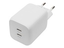 DIGITUS Netzteil - GaN - 65 Watt - 3.25 A - PD 3.0 - 2 Ausgabeanschlussstellen (USB-C)