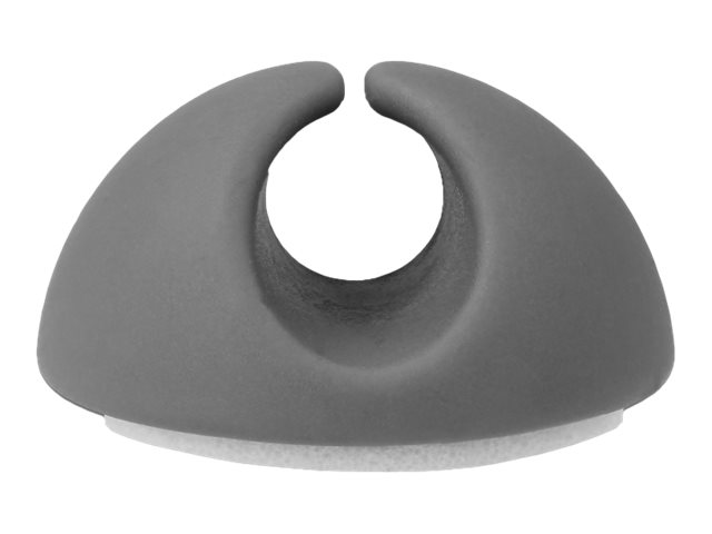 Delock Kabelhalter - Grau, weiß (Packung mit