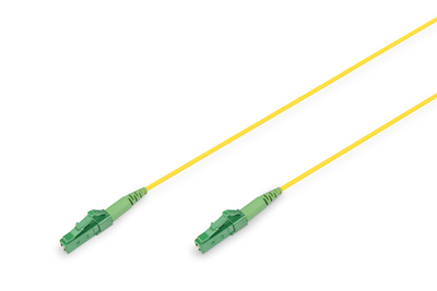 DIGITUS Glasfaser-Simplex-Patchkabel, Singlemode, LC/APC - LC/APC, 15 m