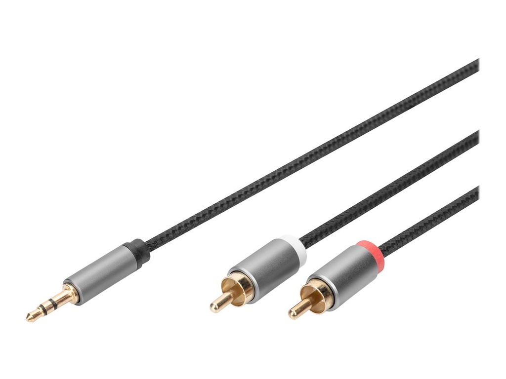 DIGITUS Audiokabel - RCA männlich zu mini-phone