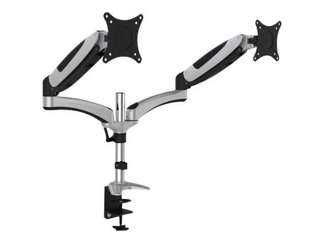 DIGITUS DA-90353 - Befestigungskit (Spannbefestigung für Tisch, 2 Federarme) - für 2 LCD-Displays - Bildschirmgröße: 43-69 cm (17"-27")
