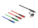 Delock 4 in 1 - Kabel nur zum Laden - USB, USB-C
