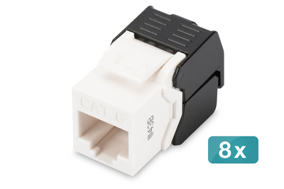 DIGITUS CAT 6 Keystone Modul, ungeschirmt - 8 Stk.