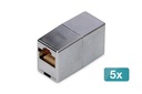 DIGITUS CAT 5e, Klasse D, RJ45 Modulare Kupplung - 5 Stk.