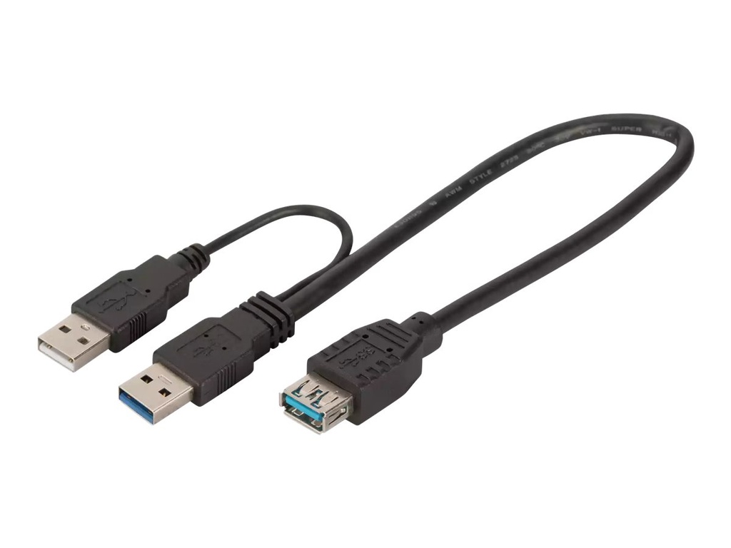 DIGITUS USB-Kabel - USB Typ A (M) zu USB Typ A (W)