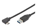 DIGITUS ASSMANN - USB-Kabel - USB-C (M) gewinkelt zu USB Typ A (M)
