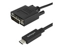 StarTech.com StarTech USB-C to DVI Cable - 6 ft / 2m - 1080p - 1920x1200 - USB-C DVI Monitor Cable - USB C Cable - Computer Monitor Cable (CDP2DVIMM2MB)