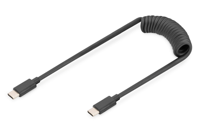 DIGITUS USB-C - USB-C Spiralkabel, 1m