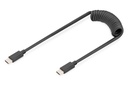 DIGITUS USB-C - USB-C Spiralkabel, 1m