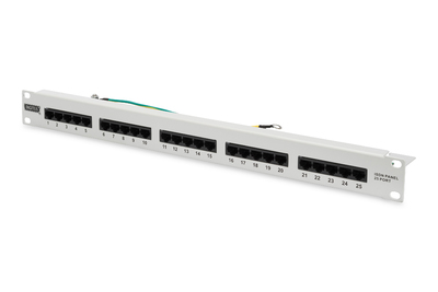 DIGITUS CAT 3 ISDN Patch Panel, ungeschirmt