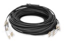 DIGITUS Vorkonfektionierte Glasfaser Universal Breakout Kabel, Multimode OM4, 8 Fasern, LC/UPC - LC/UPC
