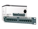 DIGITUS DN-91512S - Patch Panel - CAT 5e - RJ-45 X 12 - 1U - 25.4 cm (10")