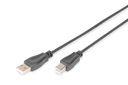 DIGITUS USB-A  USB-B Anschlusskabel, 1m
