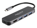 Delock Hub - 3 x USB 3.2 Gen 1 + 1 x USB-C (Spannungsversorgung)