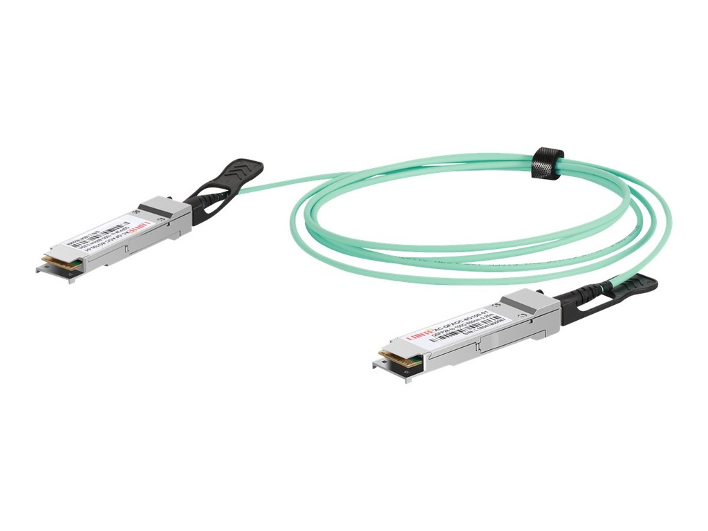 DIGITUS 100GBase Direktanschlusskabel - QSFP28 zu QSFP28 - 3 m - Glasfaser - Duplex - SFF-8431/SFF-8432 - Active Optical Cable (AOC)