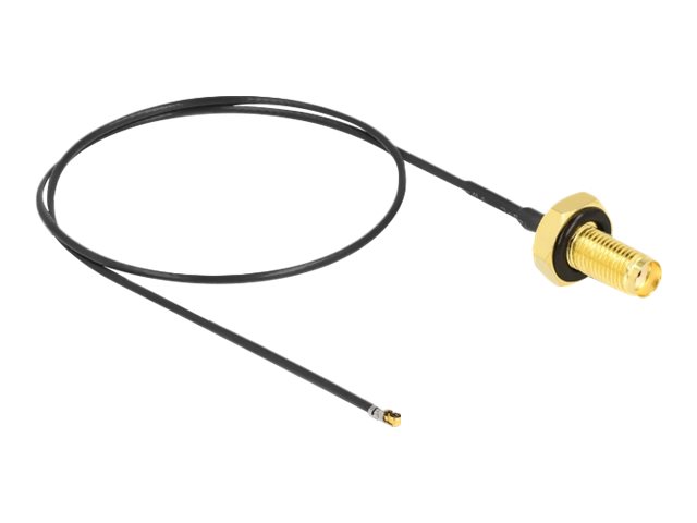 Delock Antennenkabel - SMA (W) Bulkhead zu MHF 4L LK (M)