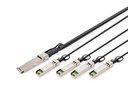 DIGITUS 40G QSFP+ to 4XSFP+ Direct Attach Kabel 1m